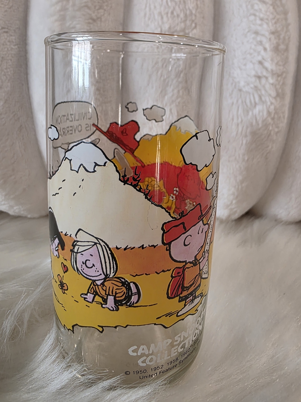 Snoopy Peanuts Tall Glass - McDonalds Vintage - Picture 3 of 11